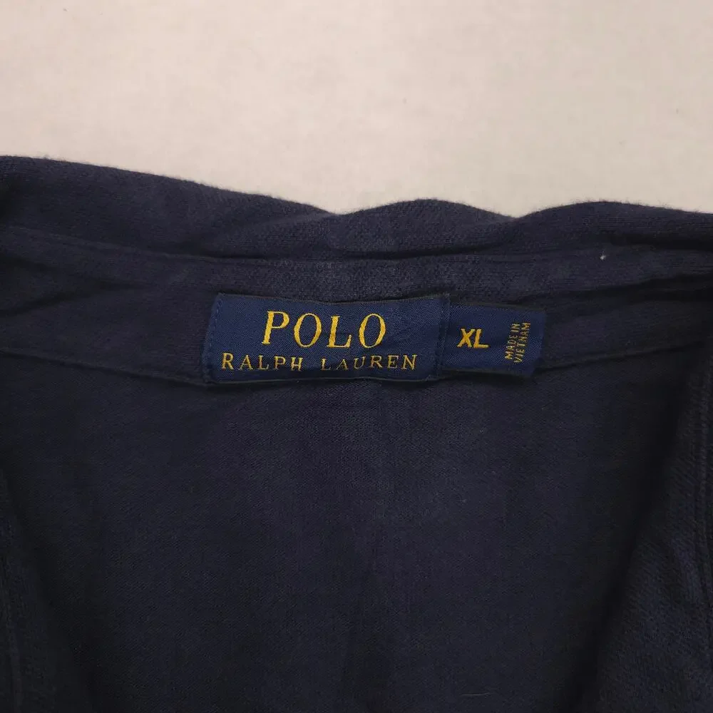 Regal Polo by Ralph Lauren Navy Embroidered Crest Long-Sleeve Polo Shirt